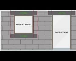 تركيب العتبات والجسور الخرسانية